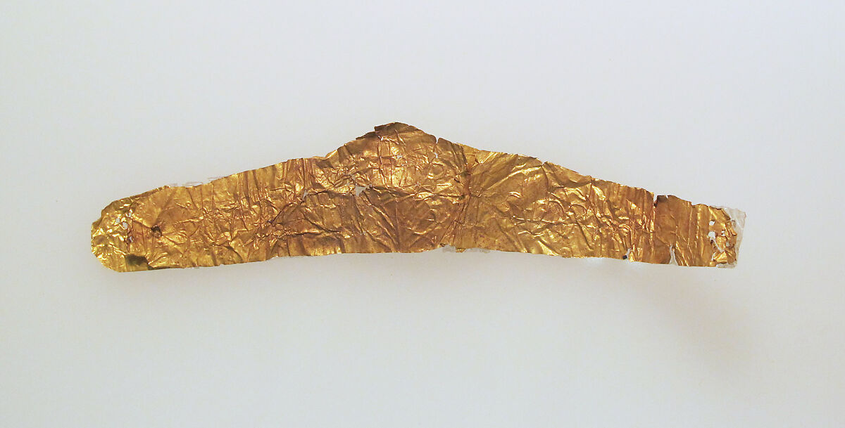 Frontlet of gold leaf, Gold 