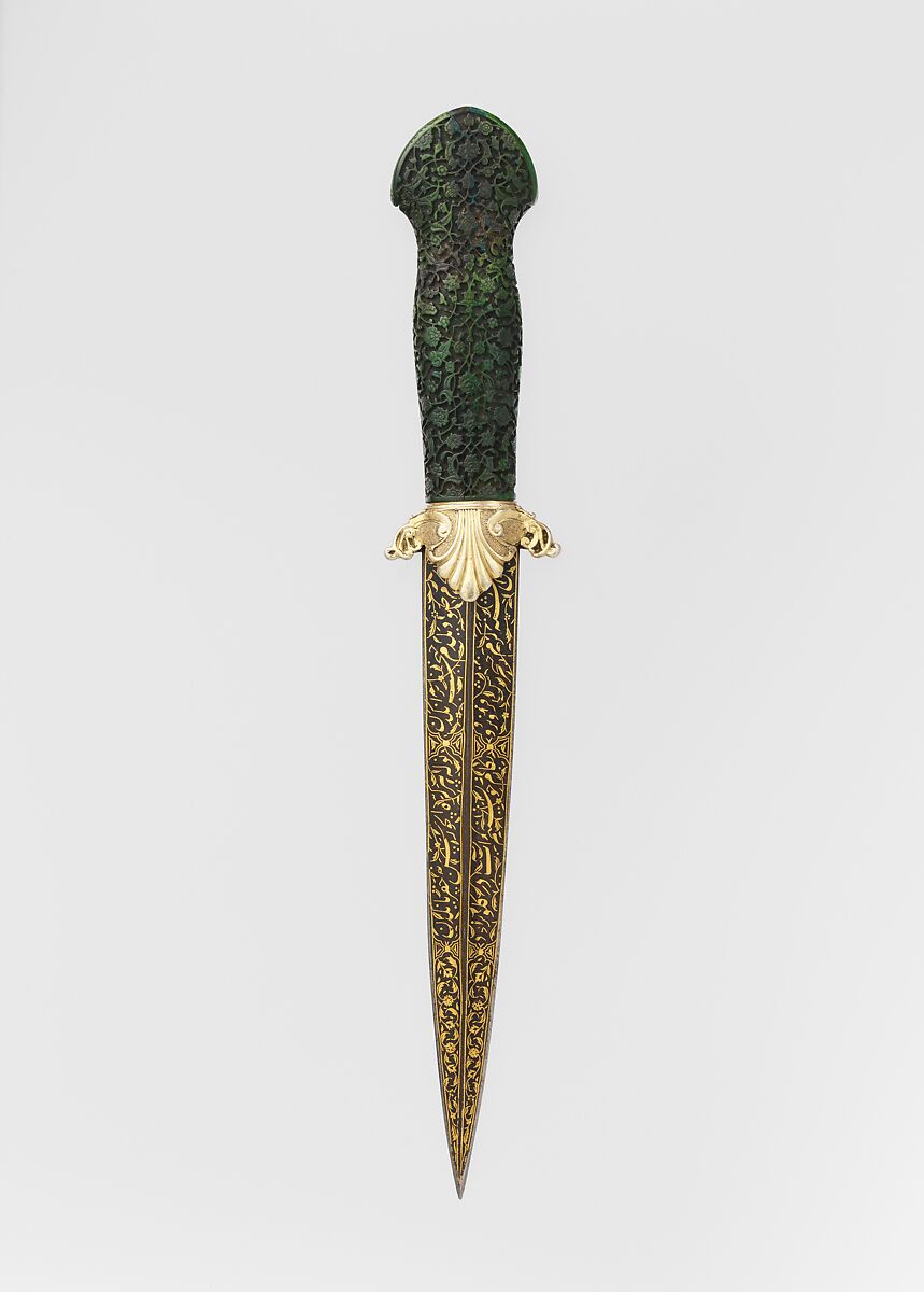 Dagger, Steel, ivory, gold, silver, Turkish