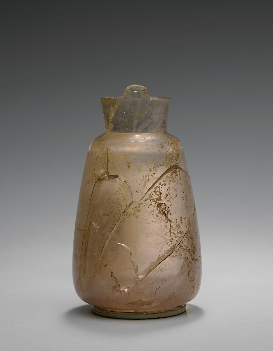 Rock crystal bottle, Rock crystal, Cypriot or Phoenician