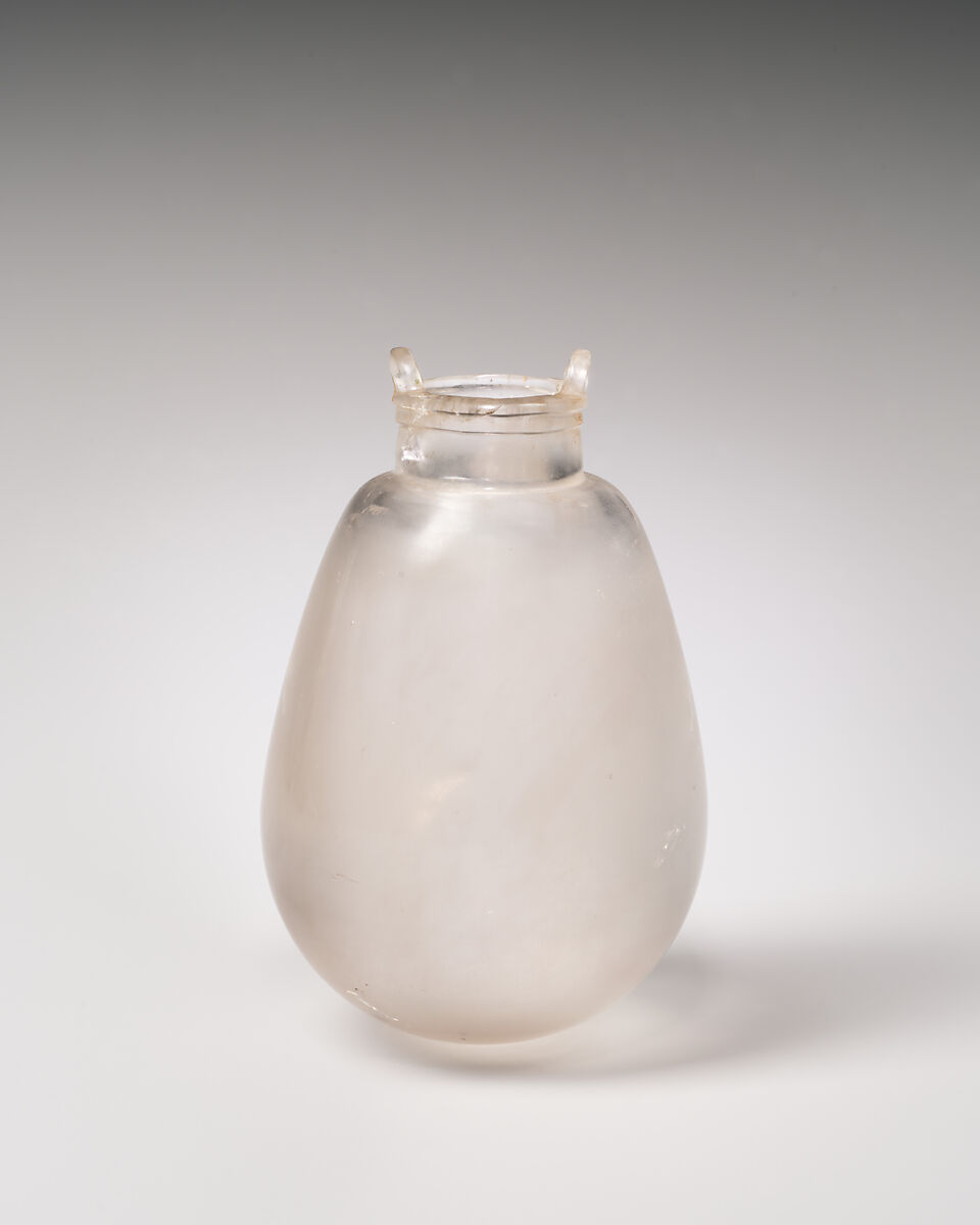 Rock crystal bottle, Rock crystal, Cypriot or Phoenician