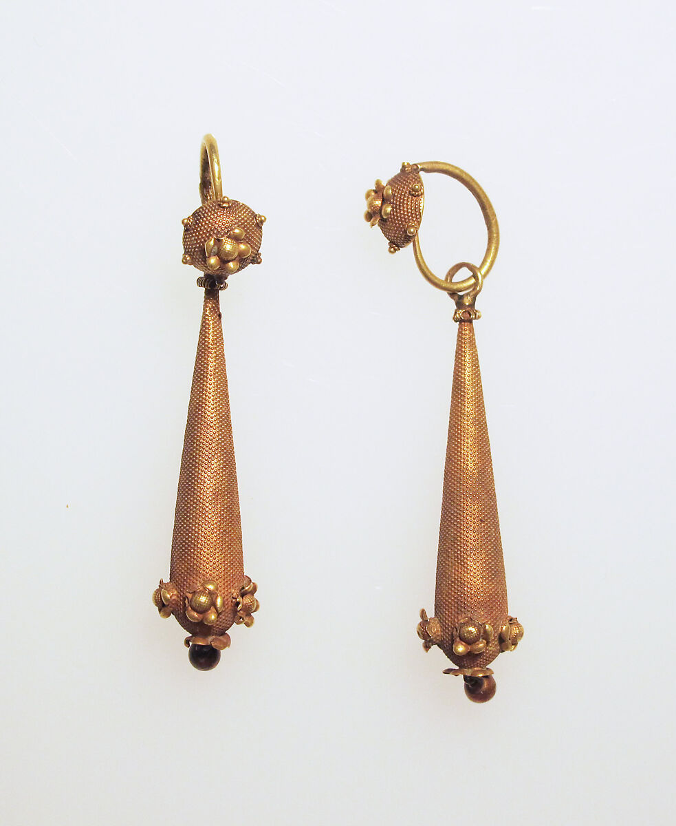 Earring rosette and pendant, Gold, Greek 