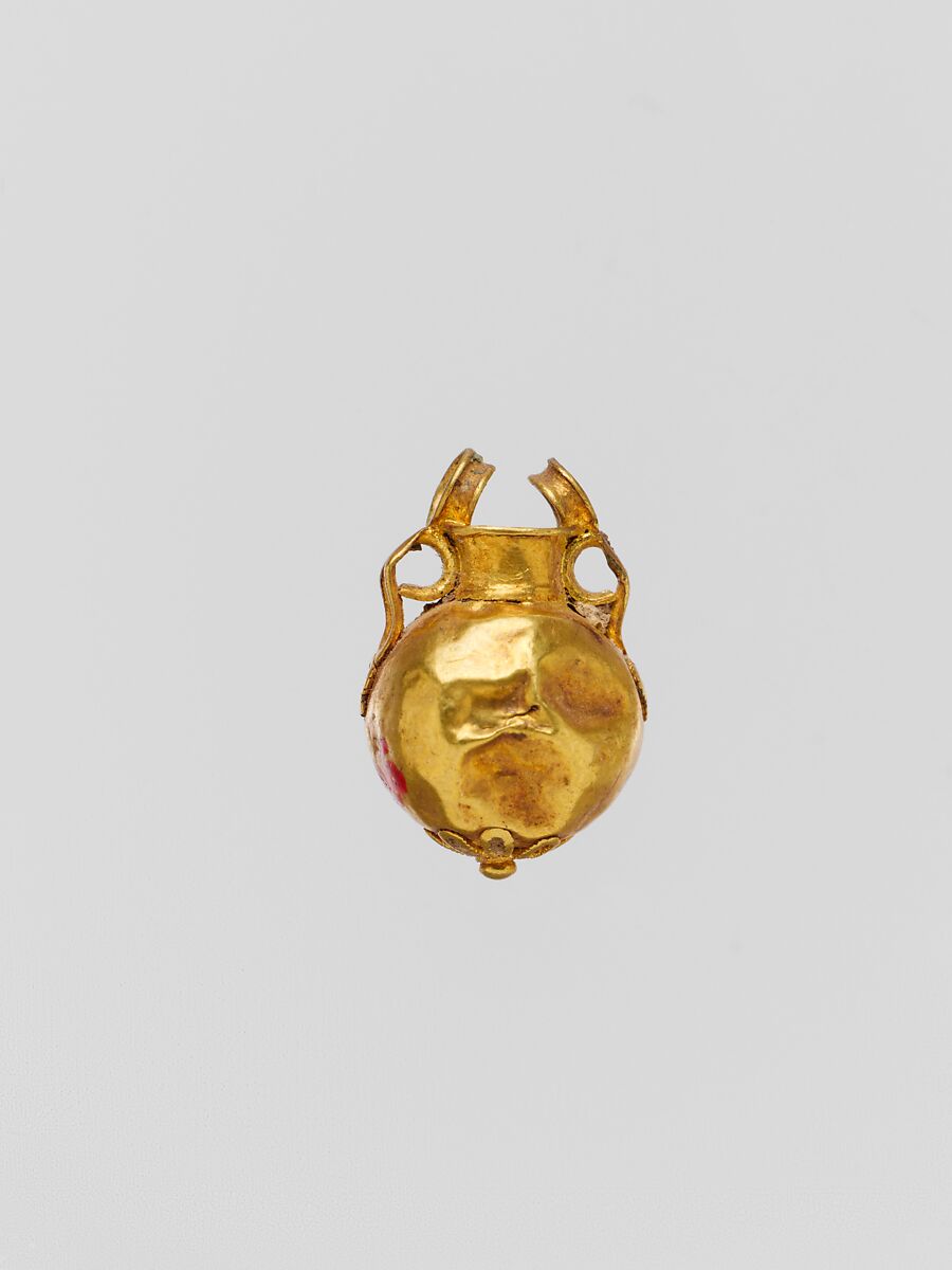 Gold pendant in the form of a vase, Gold, Greek or Cypriot 