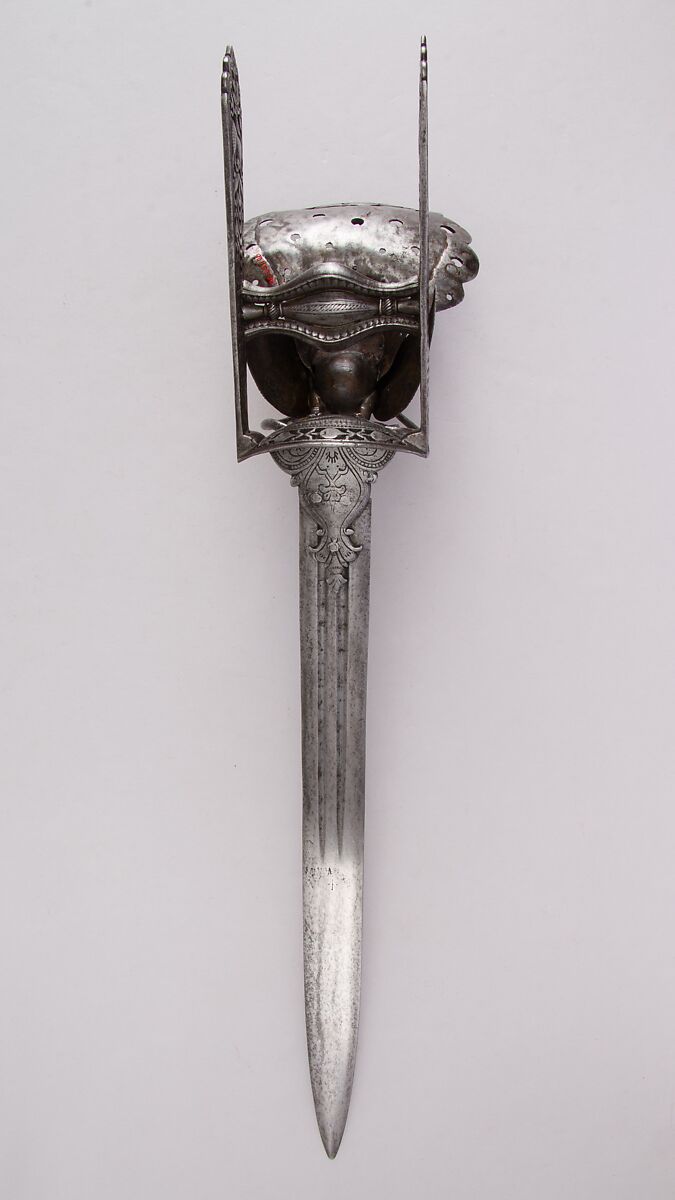 Dagger (Katar), Steel, Indian, Thanjavur; blade, European