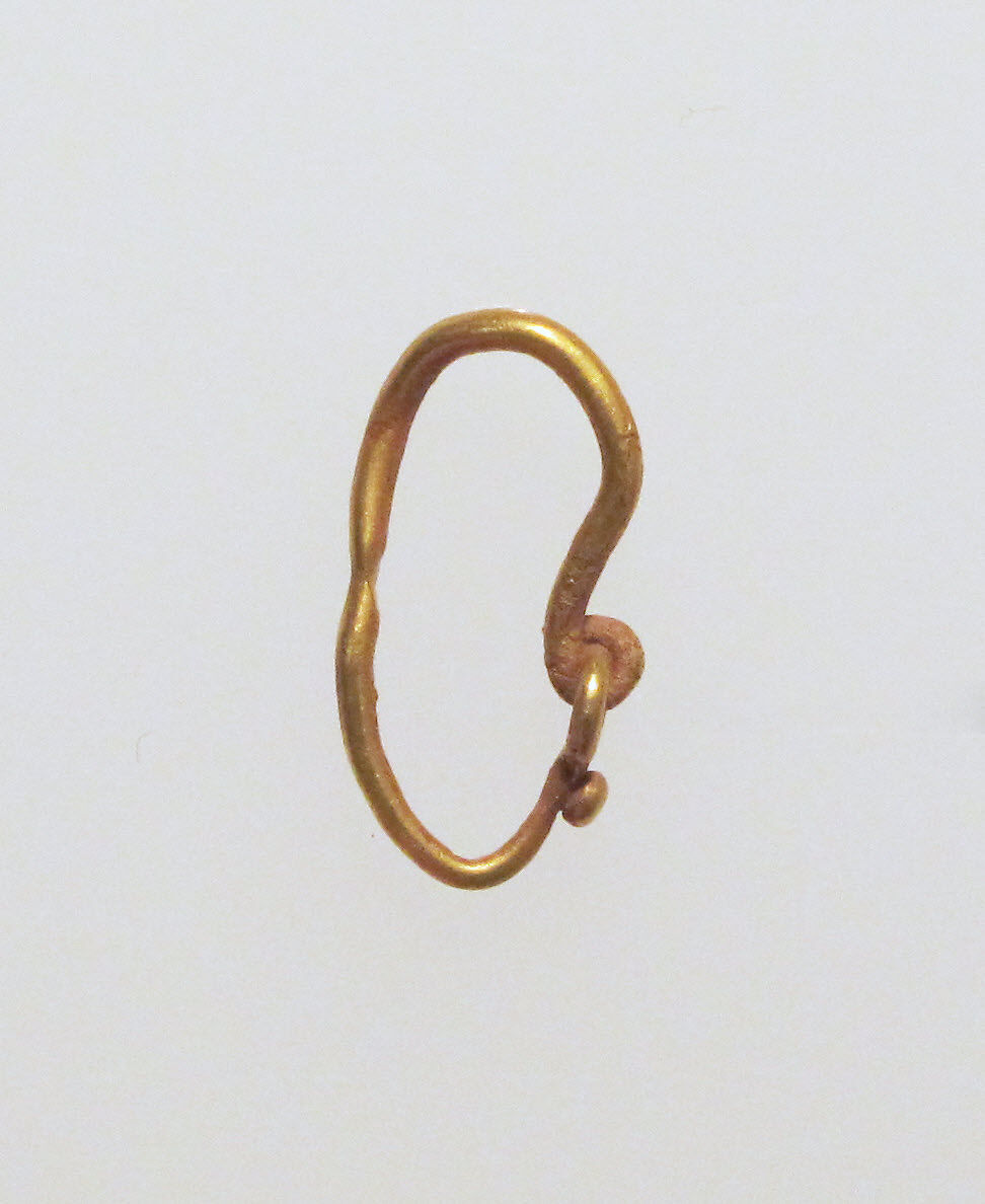 Earring-loop type, Gold 
