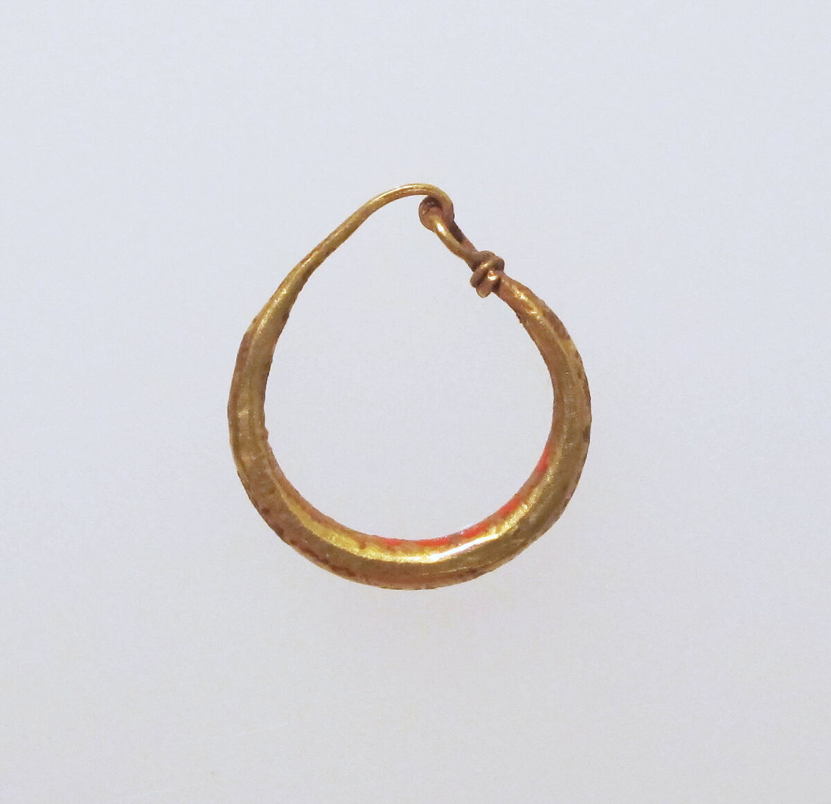 Earring-loop type, plain, Gold 