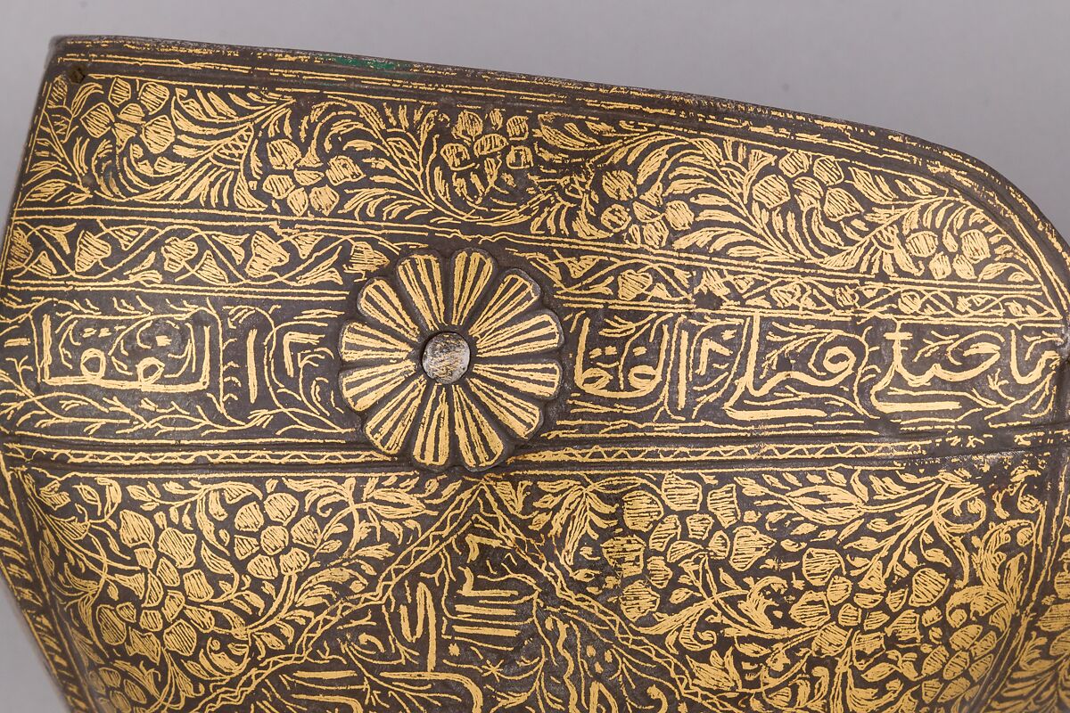 Gauntlet Sword (<i>Pata</i>), Steel, gold, textile, hilt, Indian; blade, European