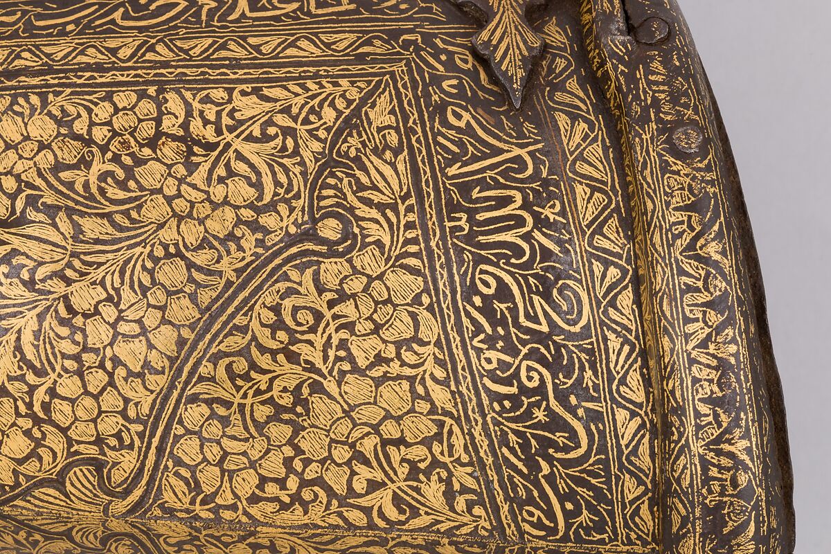 Gauntlet Sword (<i>Pata</i>), Steel, gold, textile, hilt, Indian; blade, European