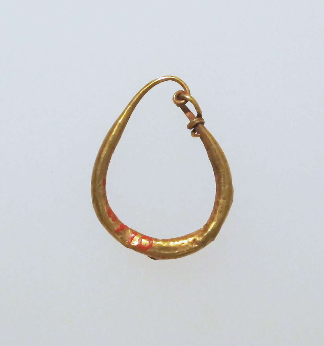 Earring-loop type, plain, Gold 