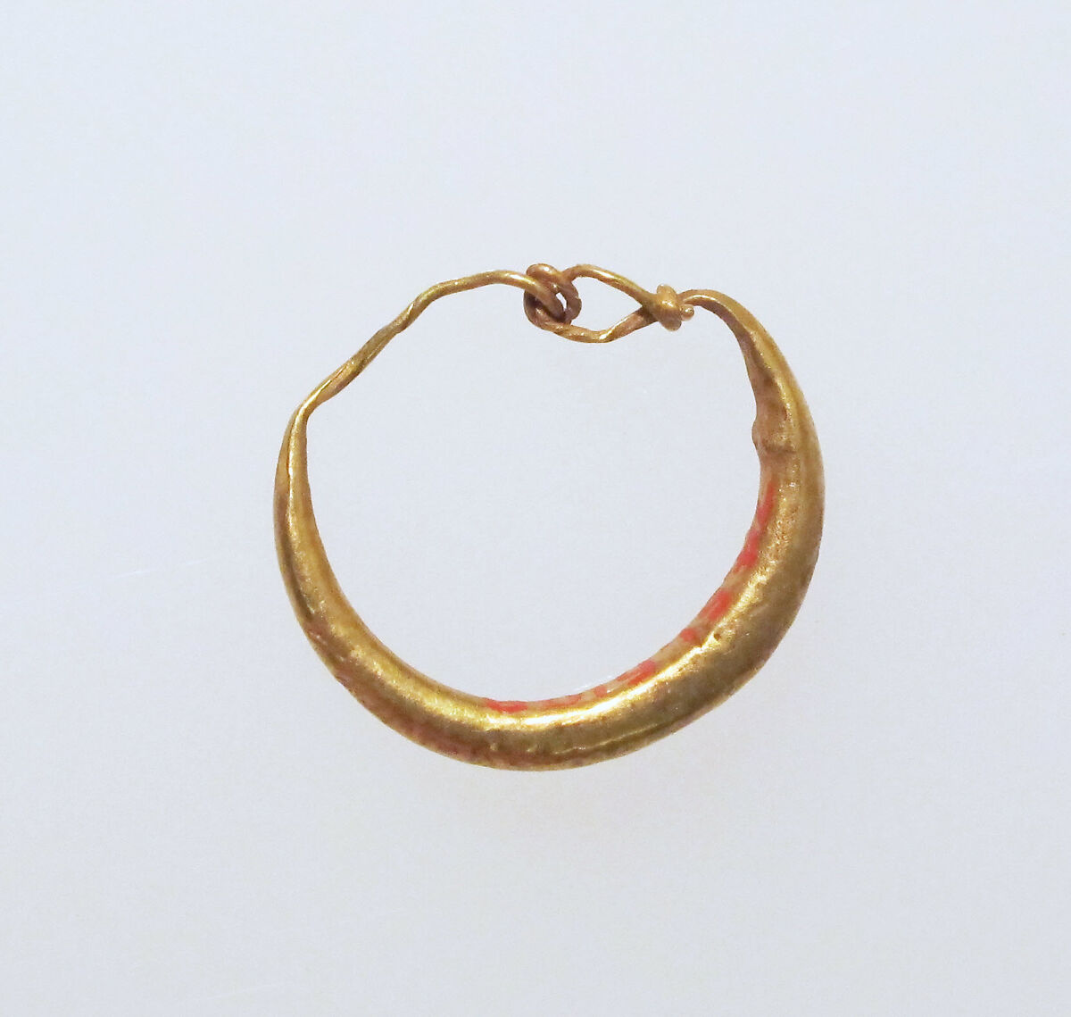 Earring-loop type, plain, Gold 