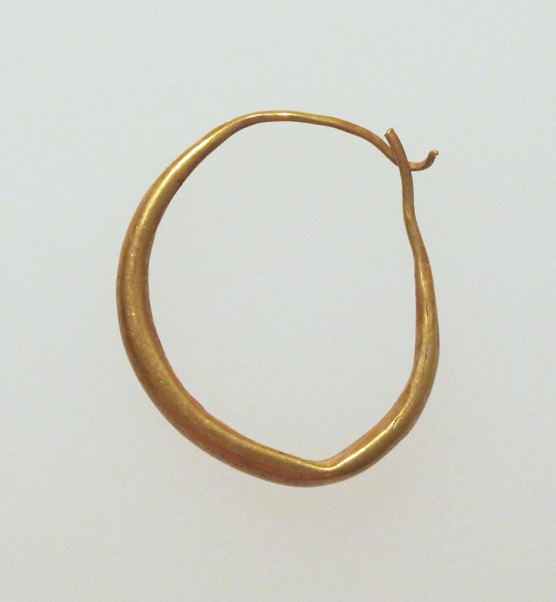 Earring-loop type, plain, Gold 
