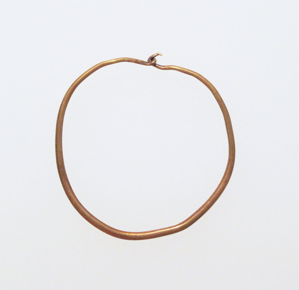 Earring-loop type, plain, Gold 