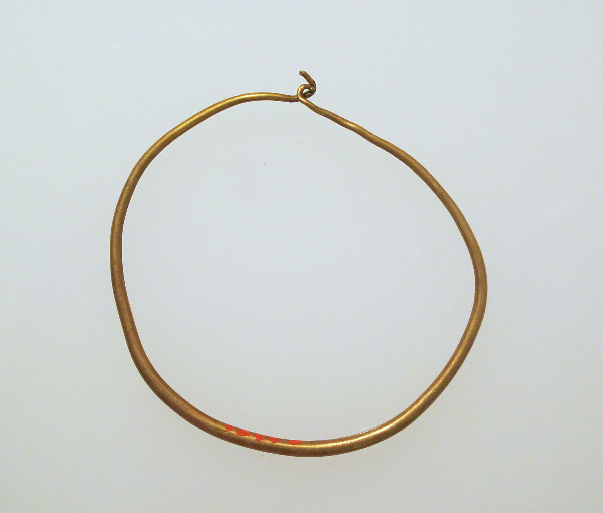 Earring-loop type, plain, Gold 