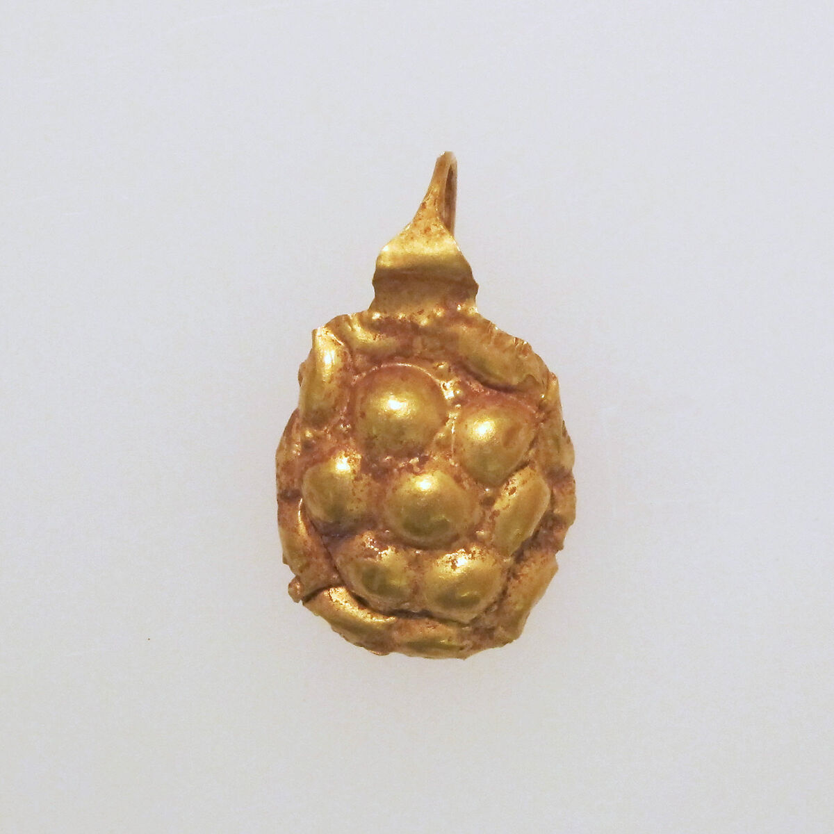 Earring-hook type with discs, Gold 