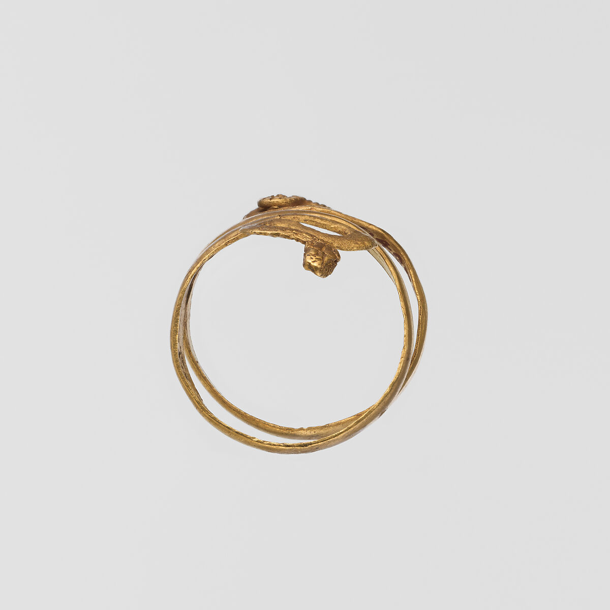 Gold snake ring, Gold, Roman