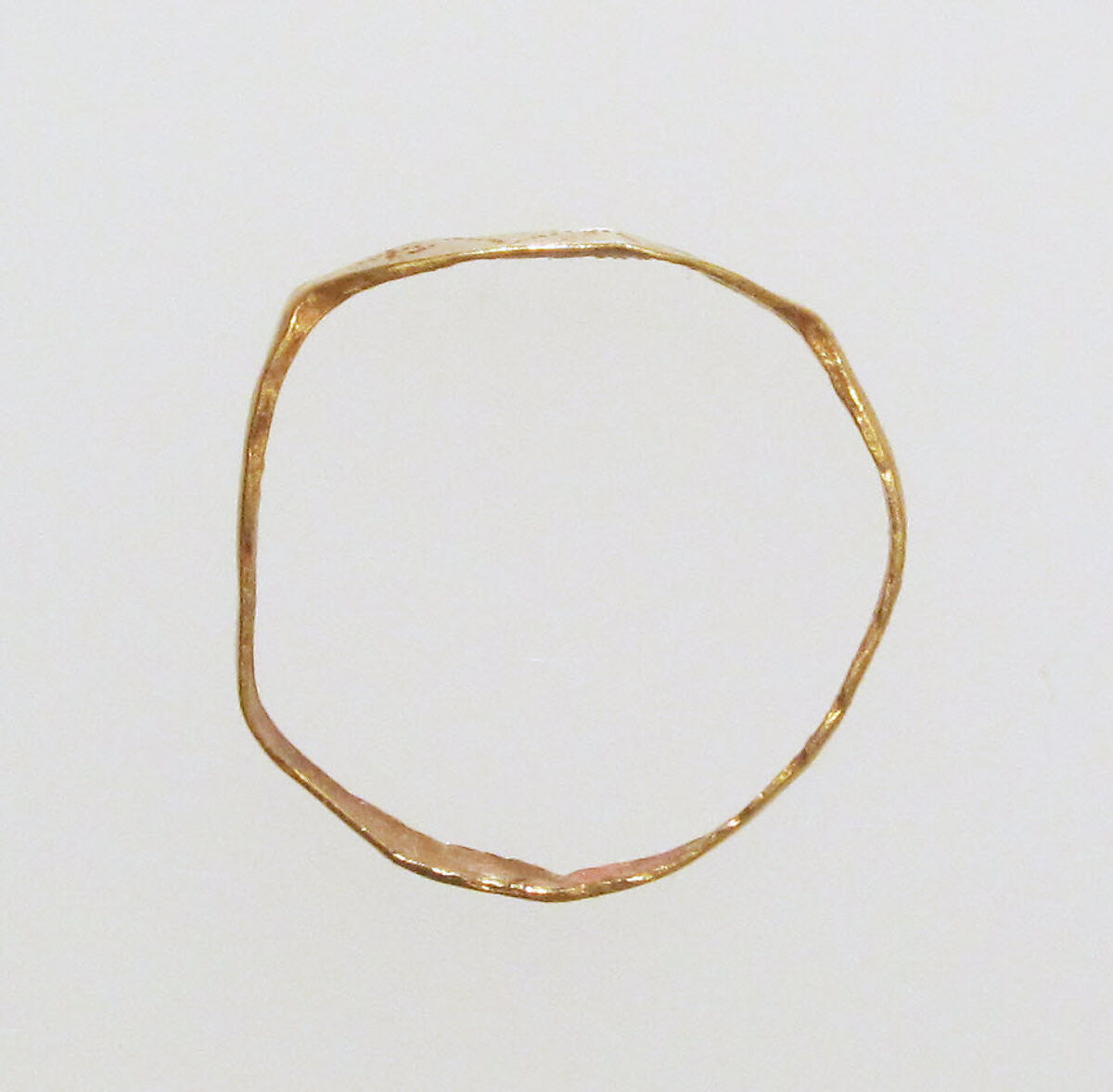 Gold ring with inscription, Gold, Roman 