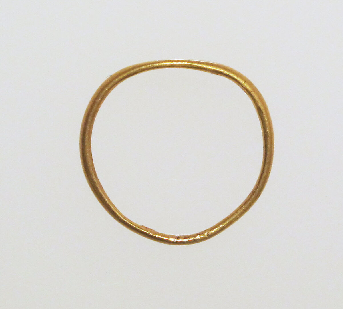 Gold ring with inscription, Gold, Roman 