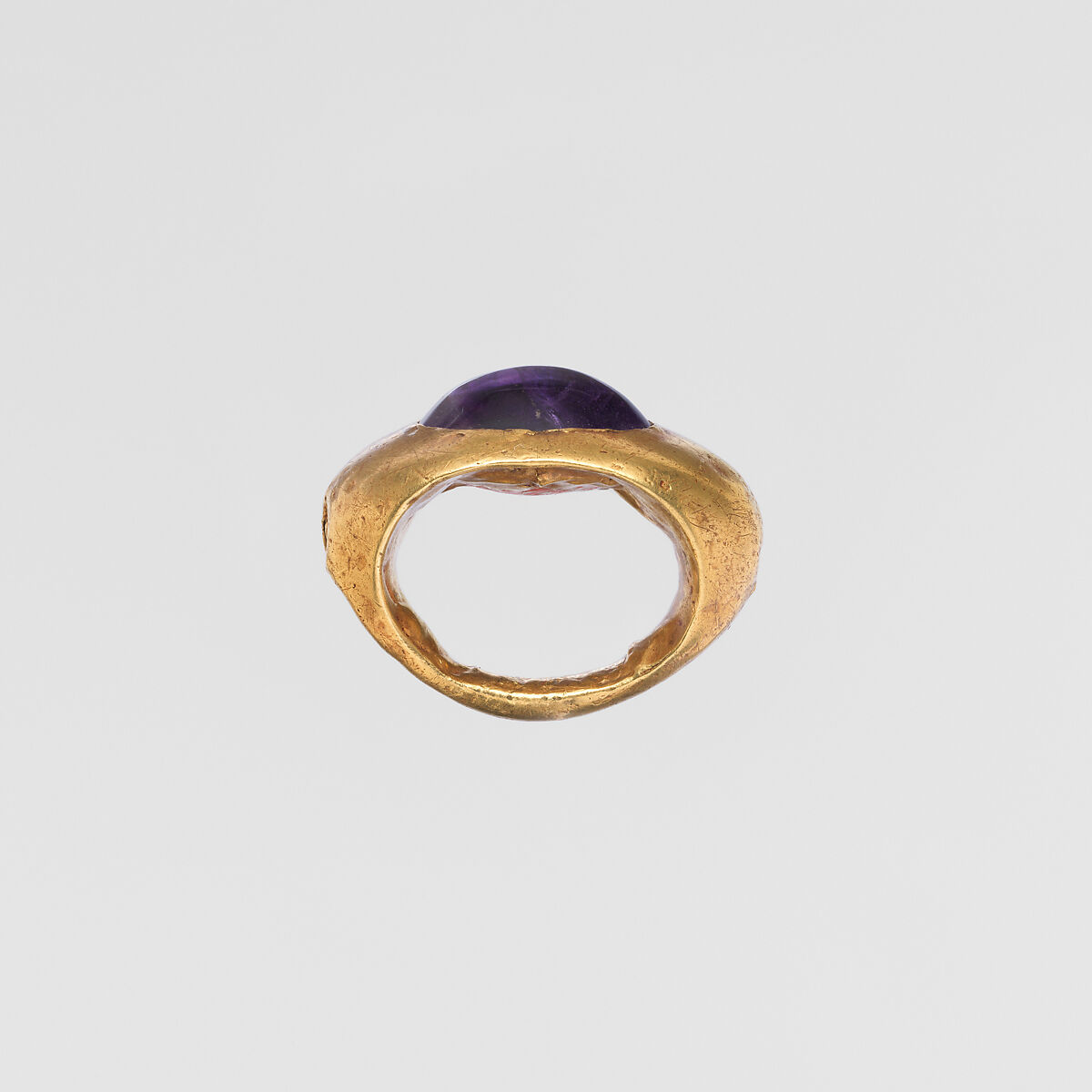 Gold and amethyst ring, Gold, amethyst, Roman