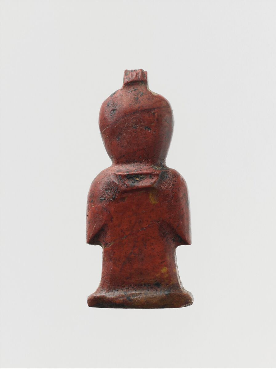 Red jasper amulet of tyet, Jasper, red, Egyptian 