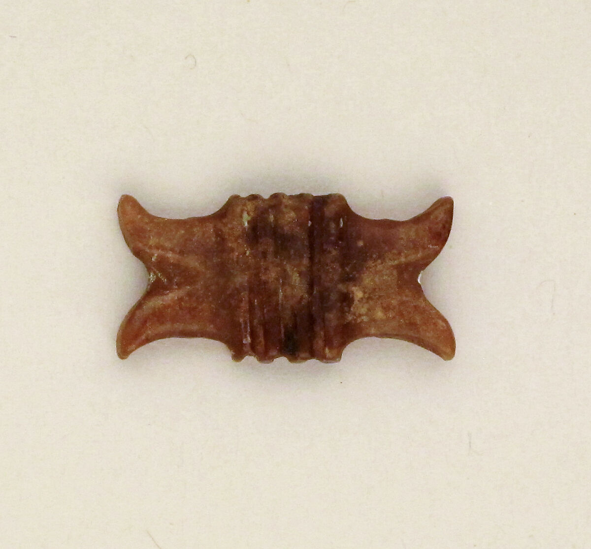 Chalcedony amulet, thunderbolt, Chalcedony, Egyptian 