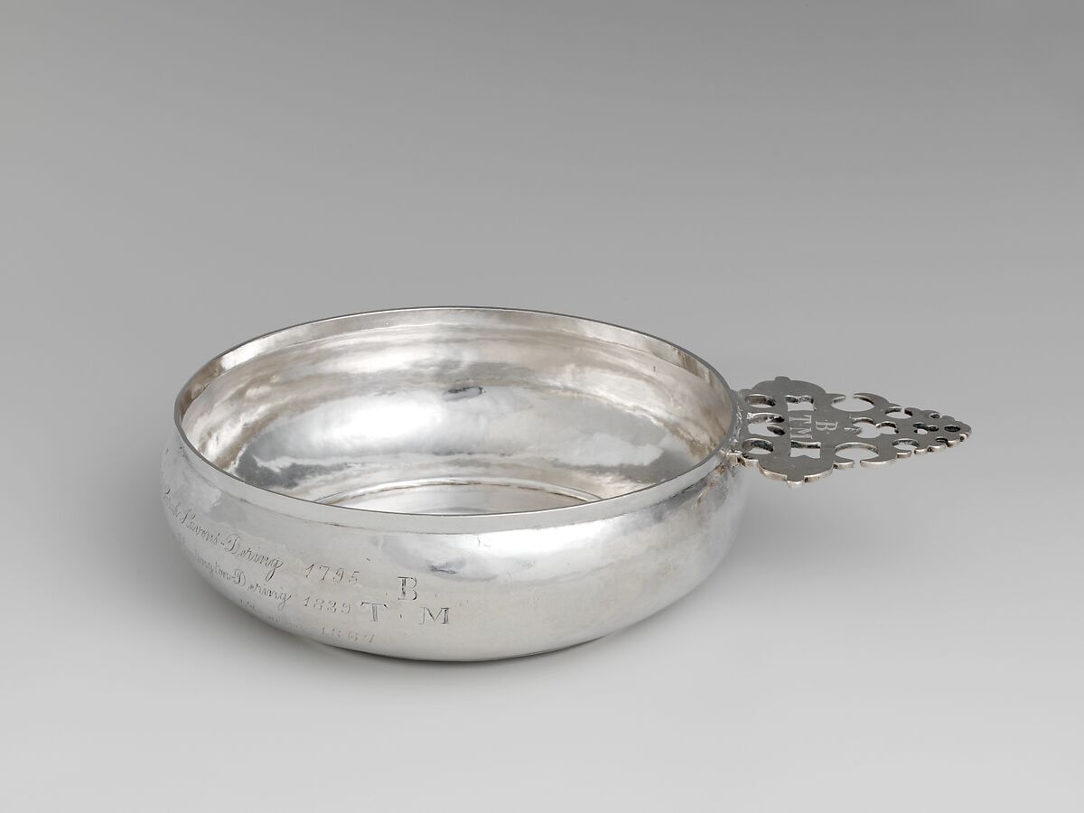 Porringer with Cover, Silver, American