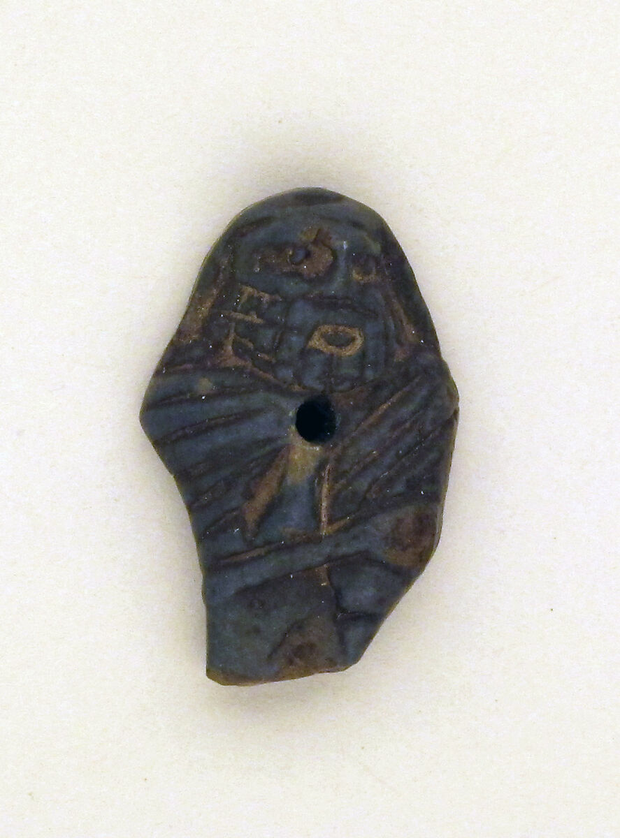 Amulet, figure, Clay, glazed 