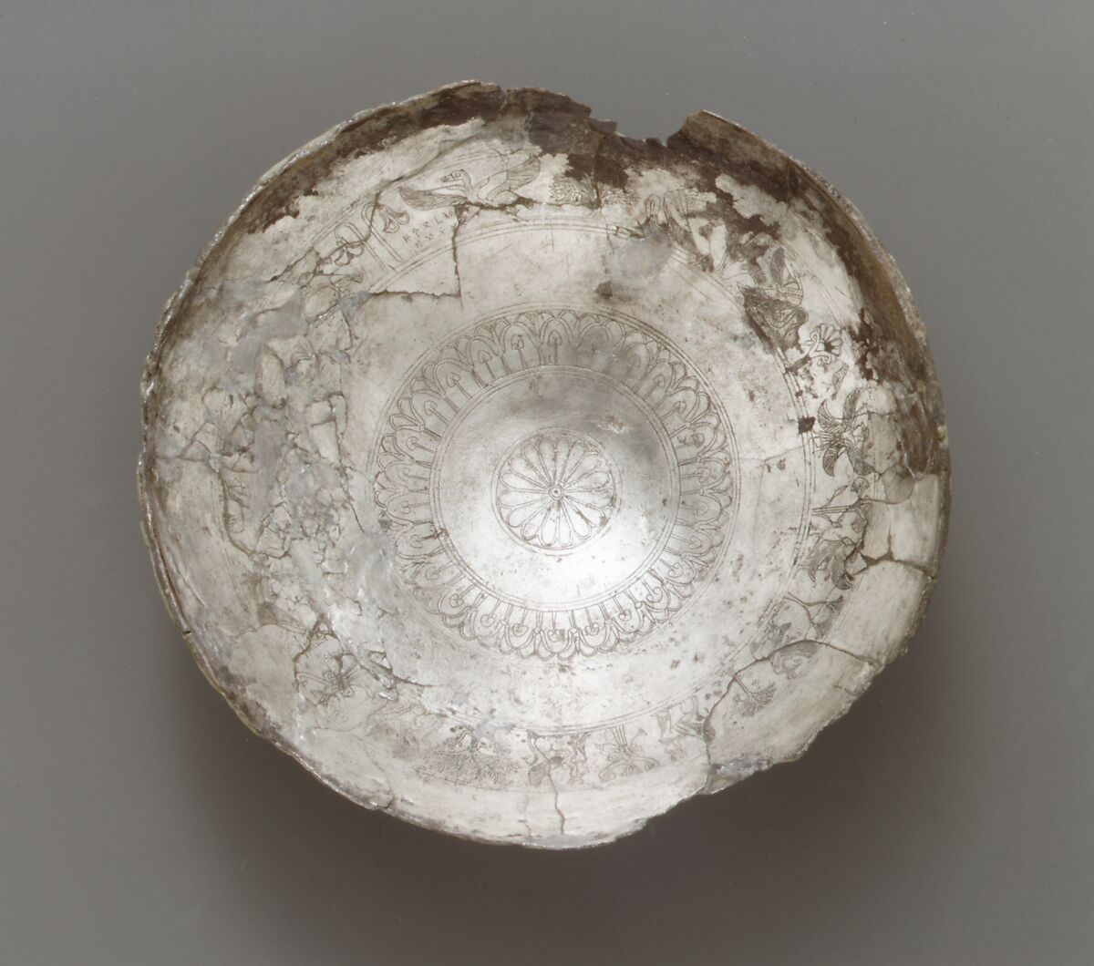 Silver bowl, Silver, Cypriot