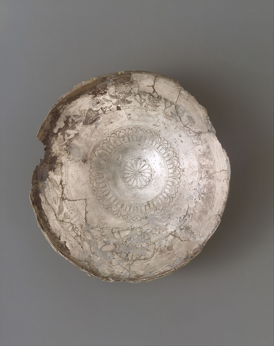 Silver bowl, Silver, Cypriot
