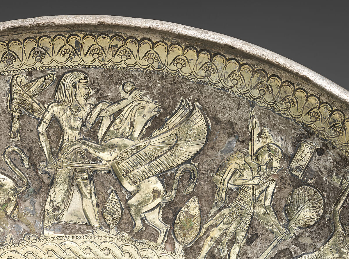 Silver-gilt bowl, Gilt silver, Cypriot
