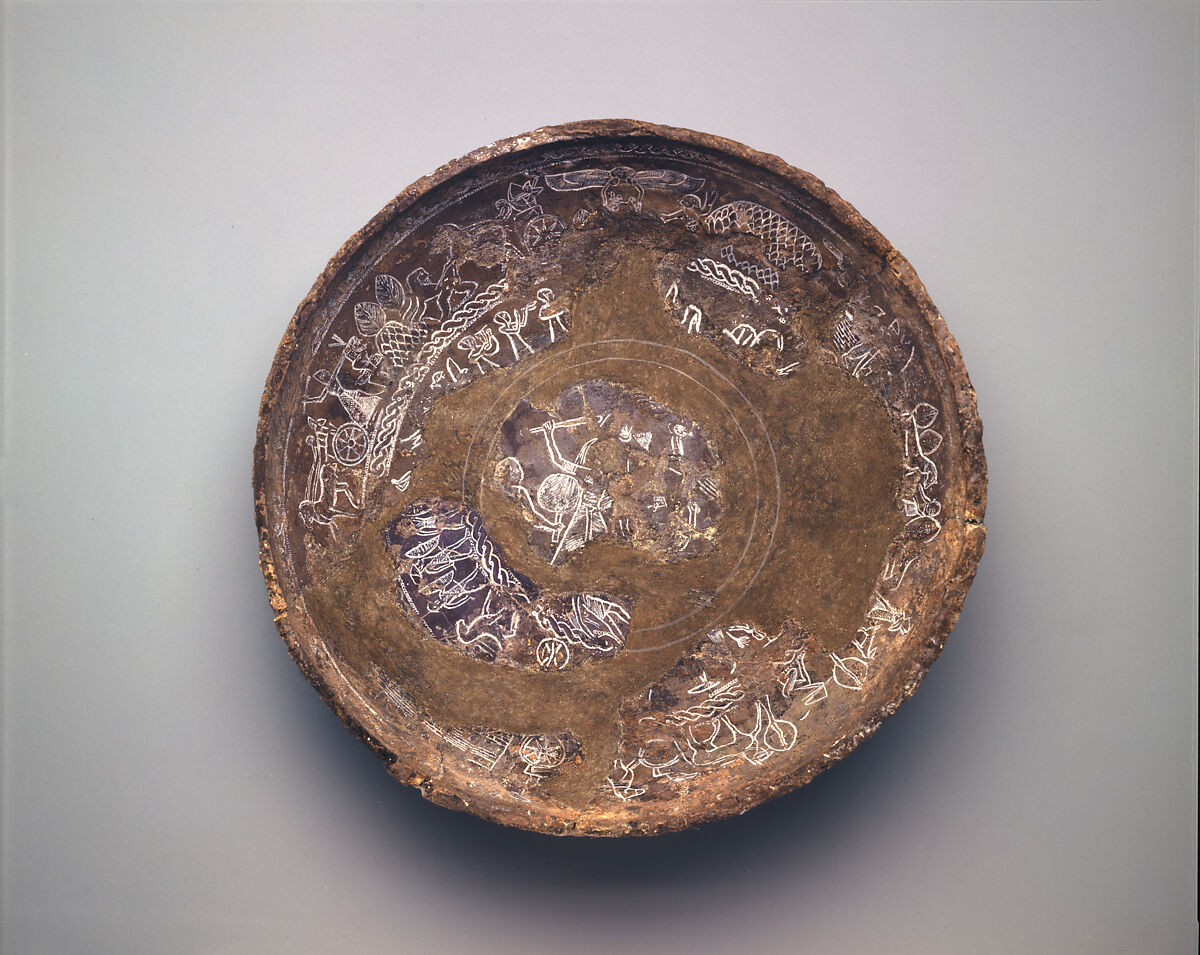 Fragmentary silver bowl, Silver, Cypriot