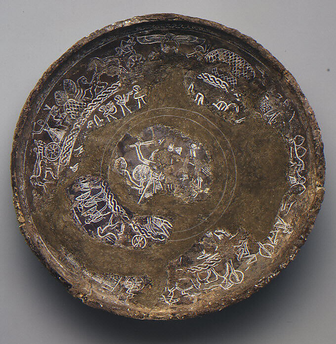 Fragmentary silver bowl, Silver, Cypriot 