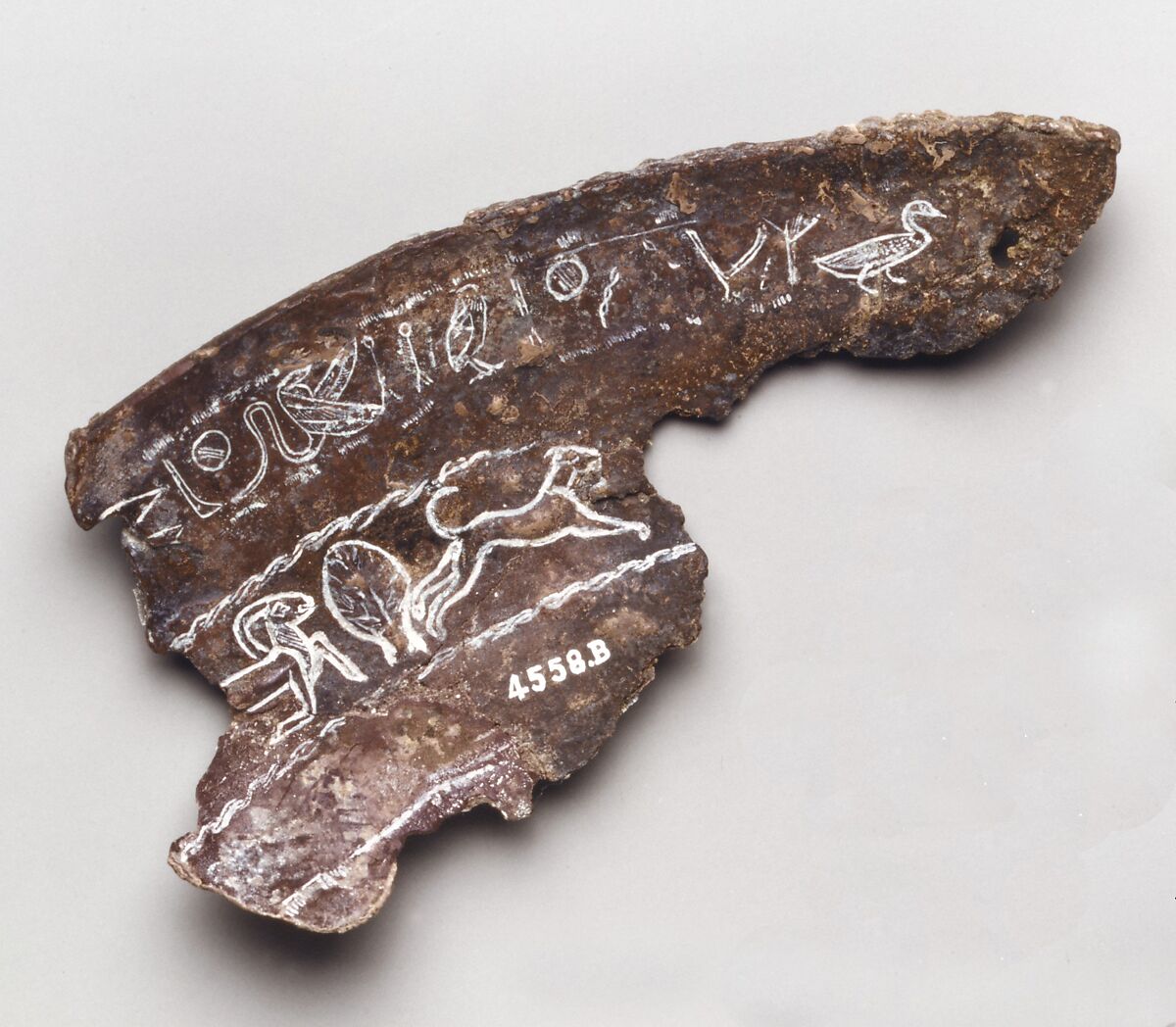 Two fragments of a silver bowl, Silver, Cypriot