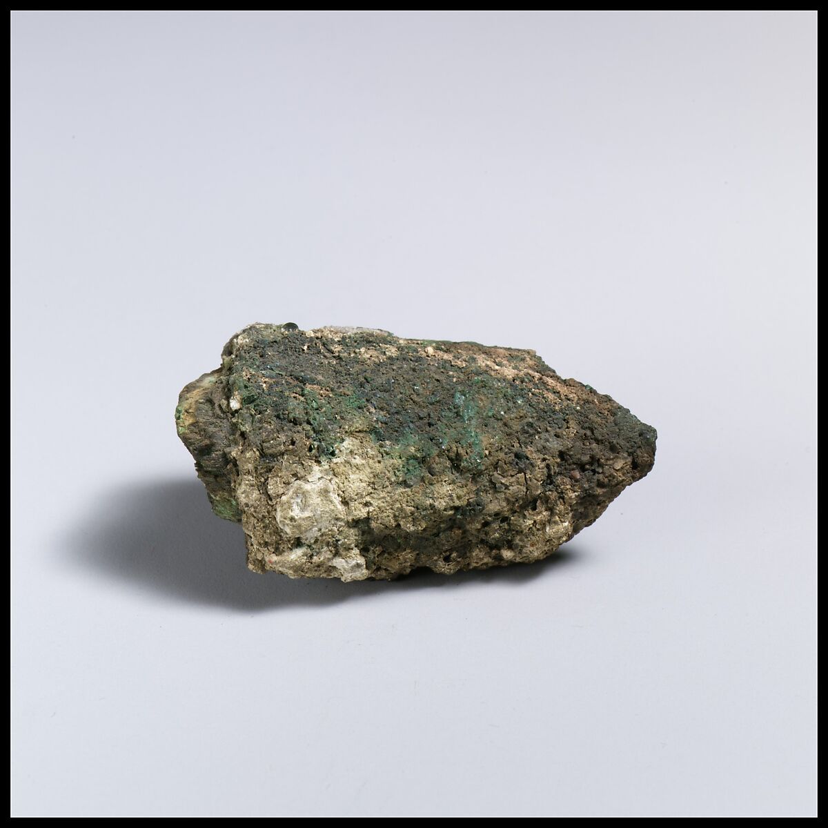 Spear socket fragment, Bronze, wood 