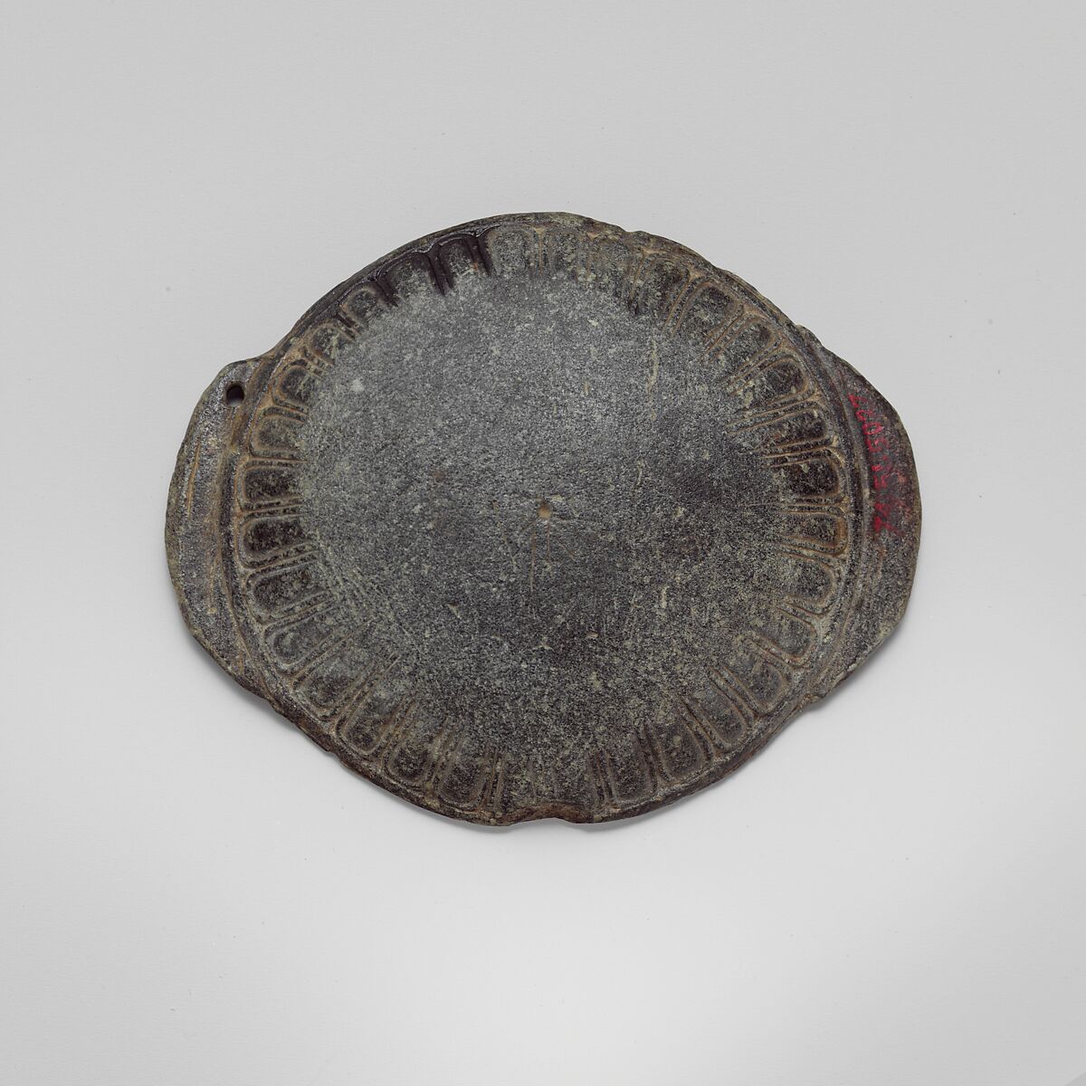 Steatite dish, Steatite, Egyptian, Ptolemaic or Roman