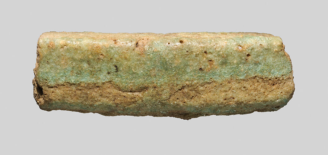 Faience lip of a vase