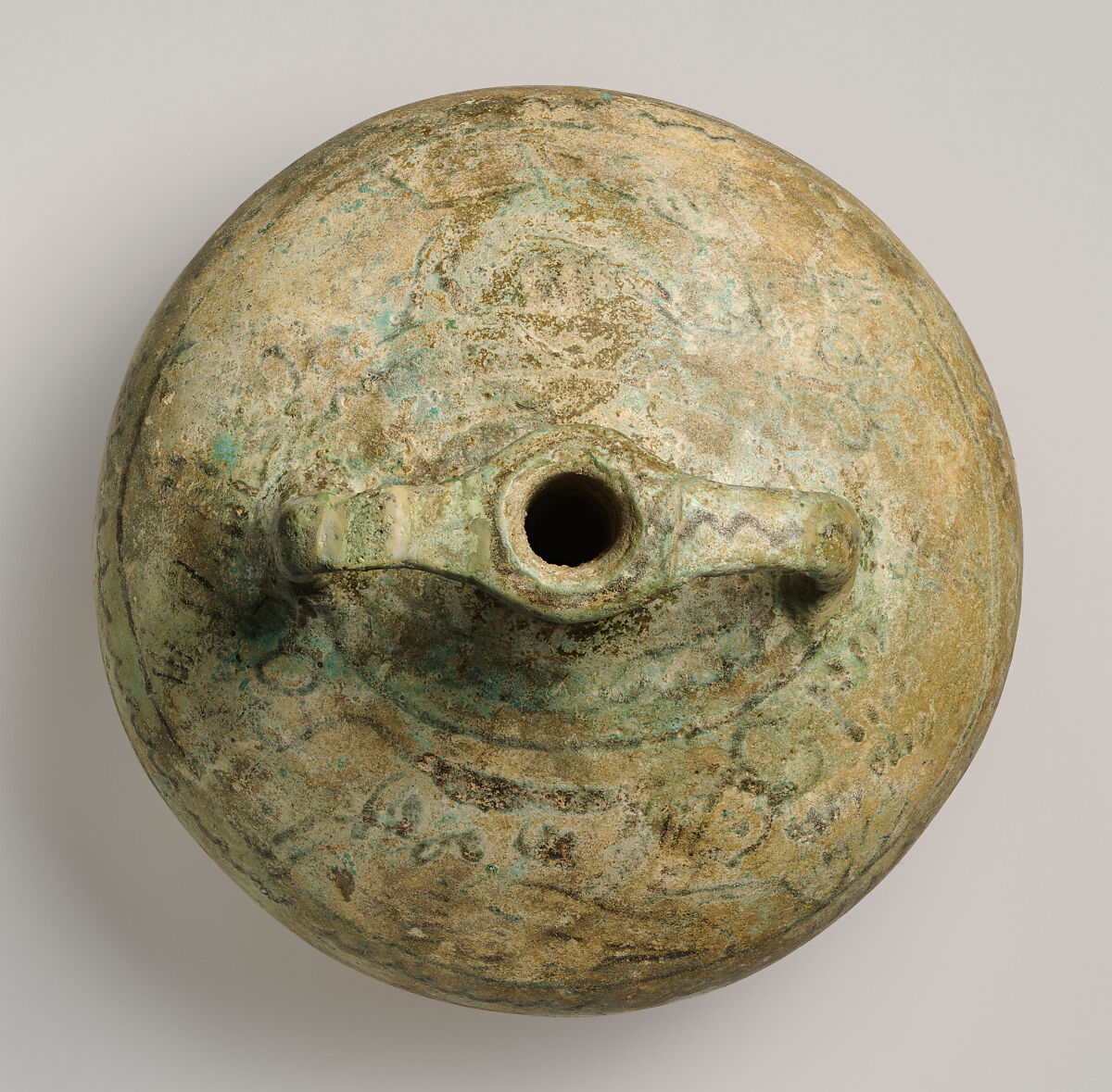 Faience stirrup jar, Faience, Cypriot