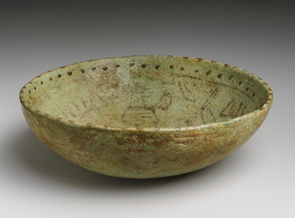 Faience bowl, Faience, Cypriot
