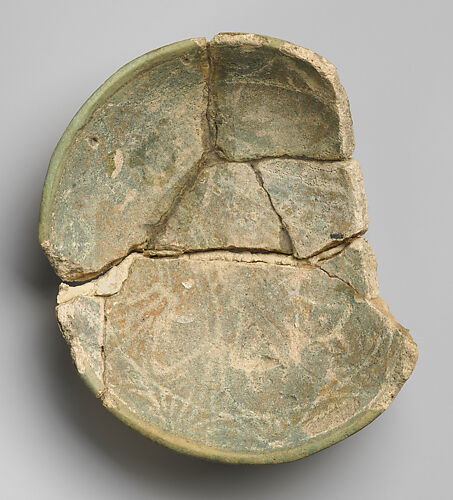 Faience fragmentary bowl