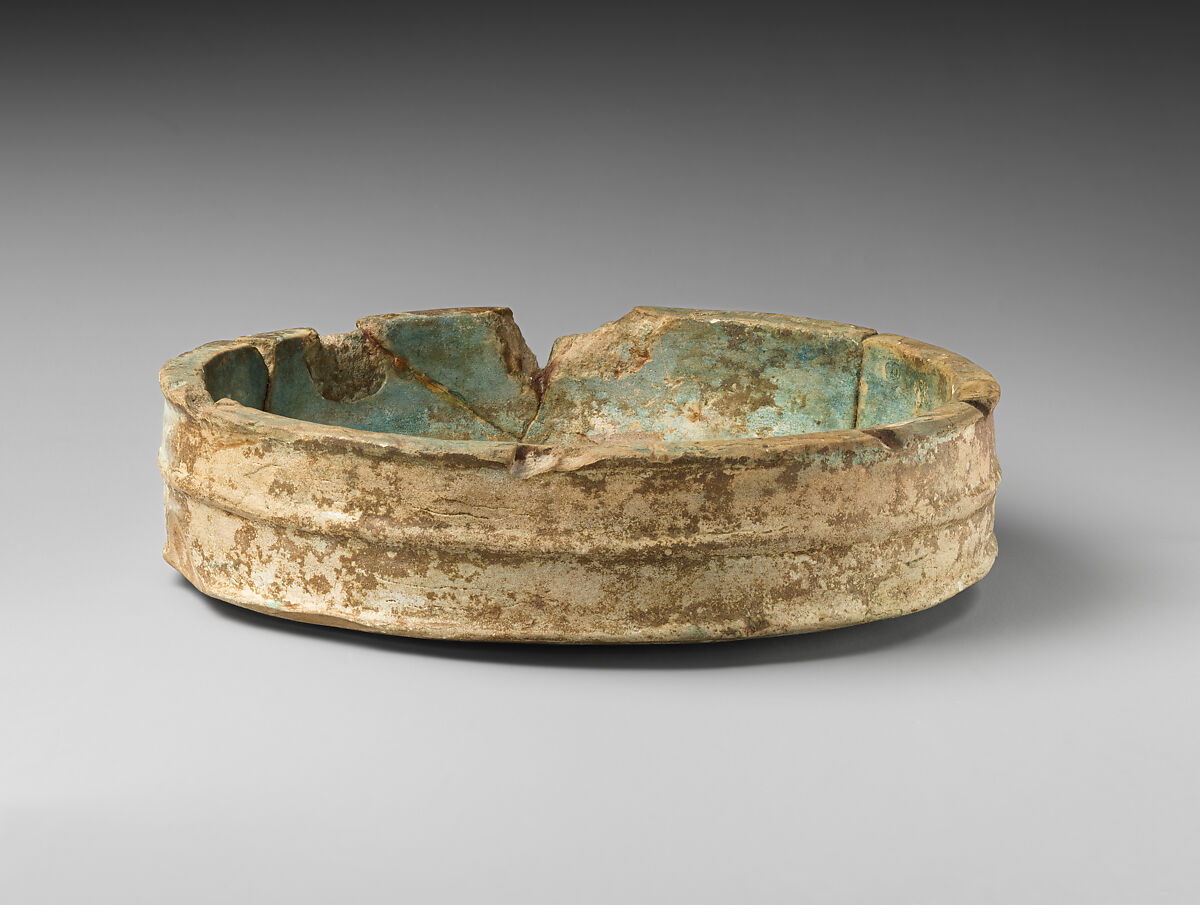 Faience ribbed cup, Faience, Cypriot