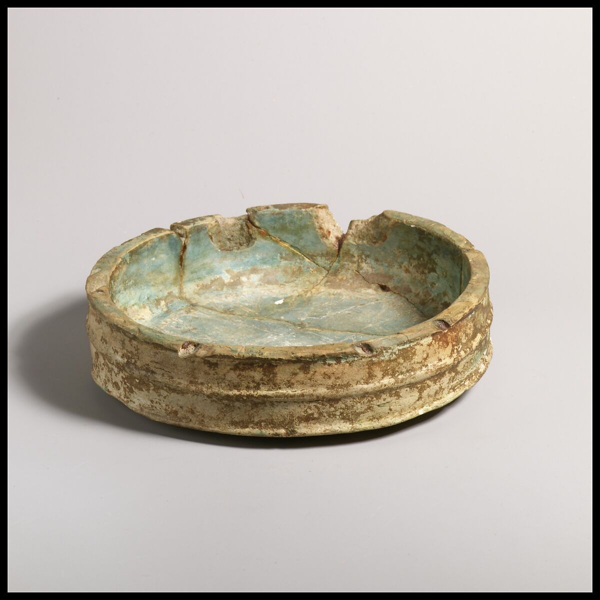 Faience ribbed cup, Faience, Cypriot