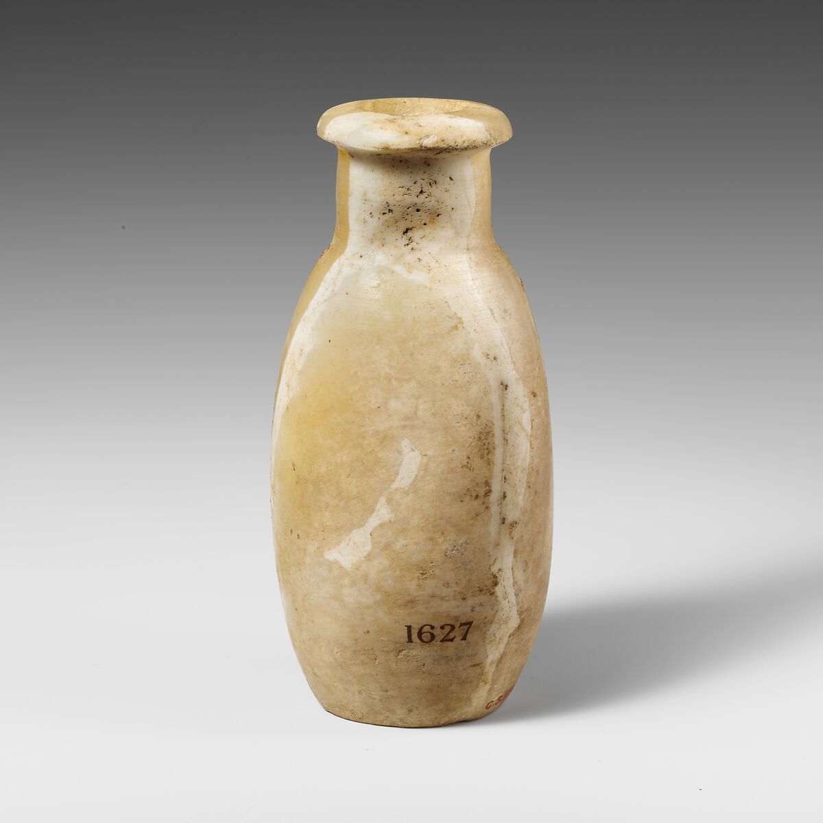 Alabaster flask, Calcite (alabaster), Cypriot 