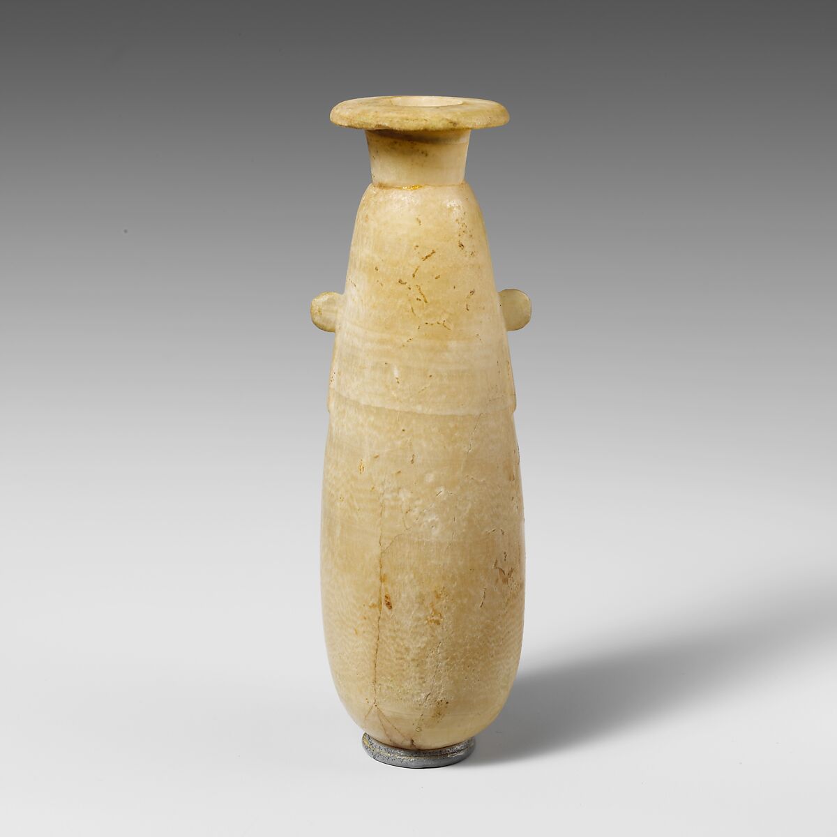 Alabaster alabastron (perfume vase), Calcite (alabaster), Cypriot 