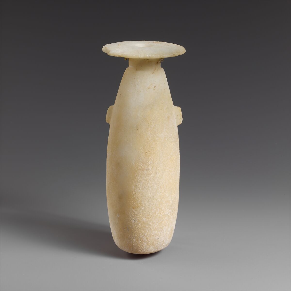 Alabaster alabastron (perfume vase), Gypsum (alabaster), Cypriot 