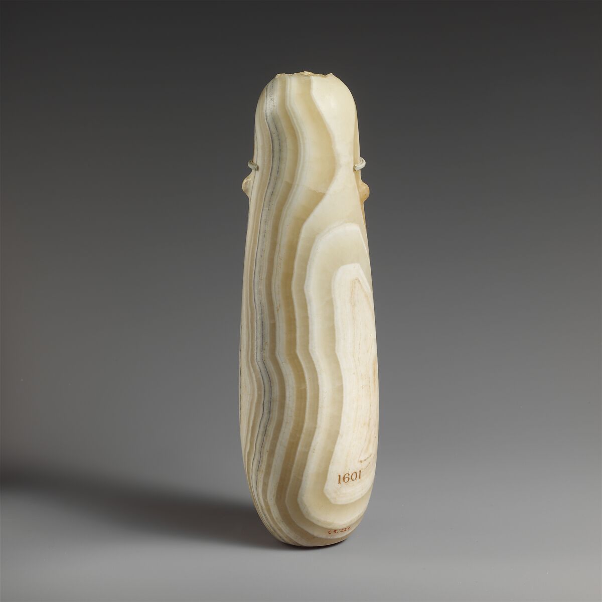 Alabaster alabastron (perfume vase), Calcite (alabaster), Cypriot 