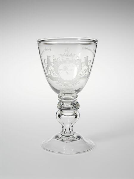 Goblet, Corning Glass Works, Steuben Division (1918–present), Blown lead glass, American