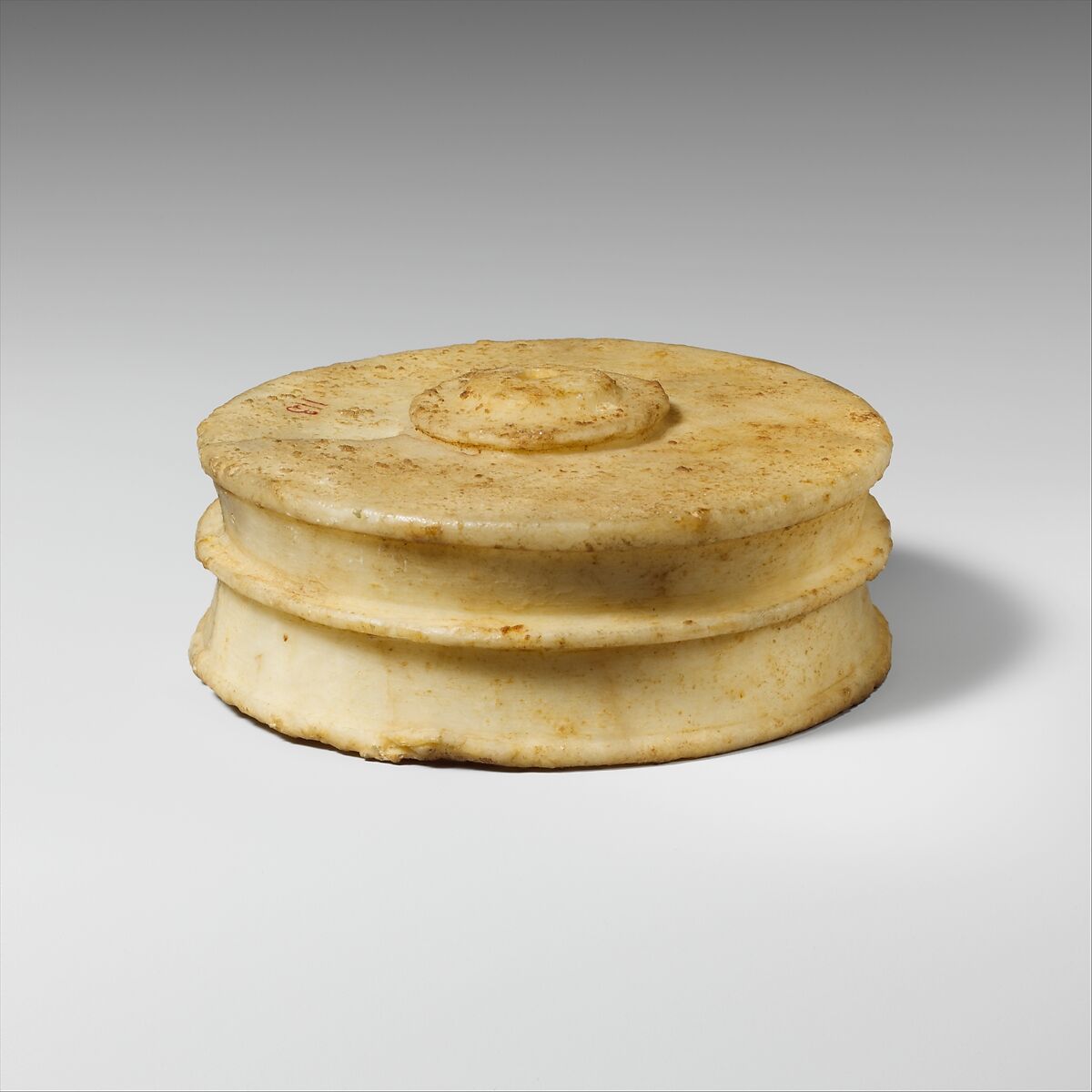 Fragmentary alabaster stemmed bowl, Gypsum (alabaster), Cypriot
