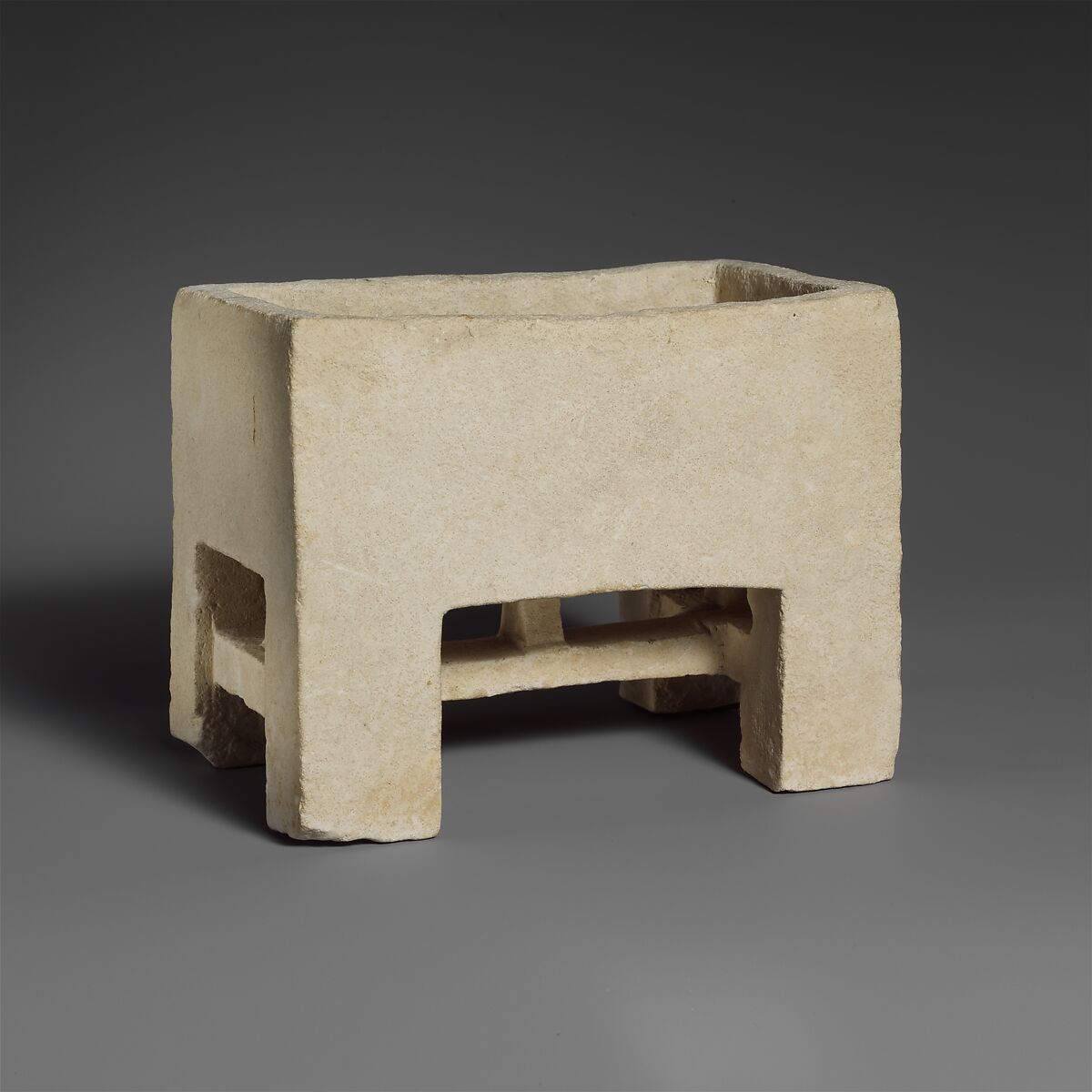 Undecorated limestone chest, Limestone, Cypriot 