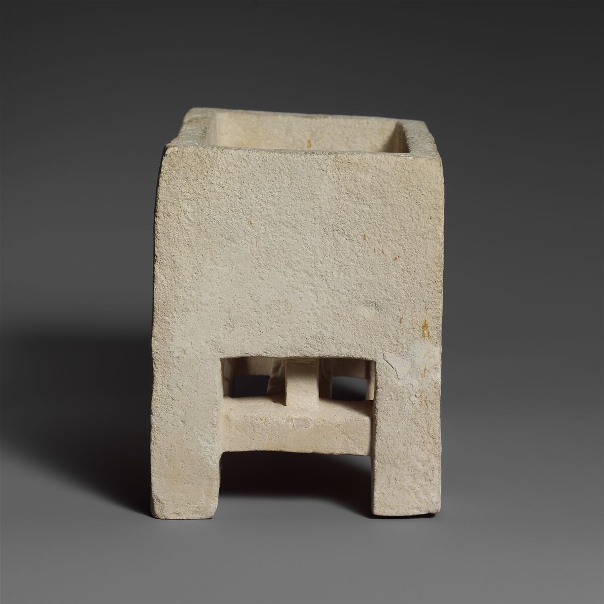 Undecorated limestone chest, Limestone, Cypriot