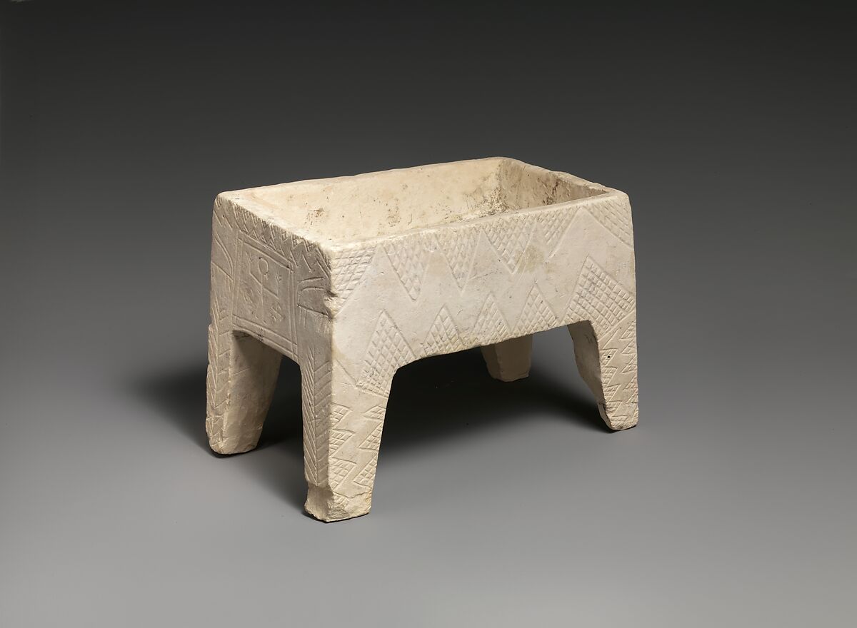 Limestone model of a coffin, Limestone, Cypriot