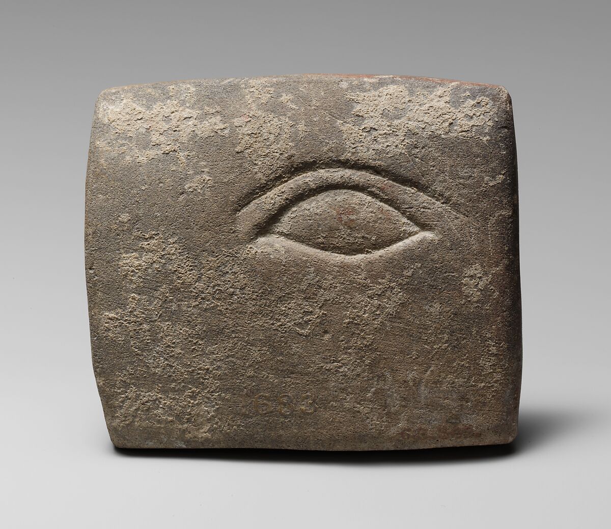 Stone votive relief of an eye, Liimestone, Cypriot 