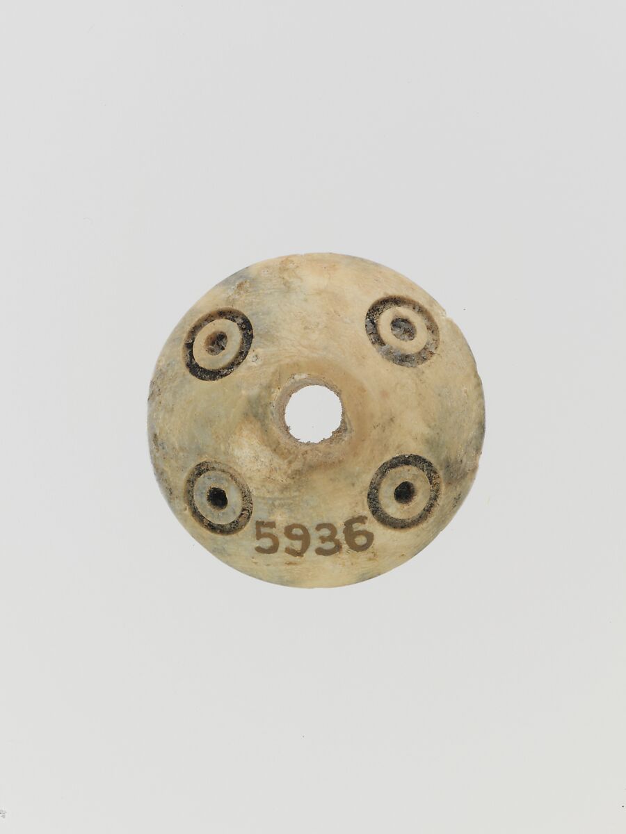 Bone spindle whorl, Bone, Cypriot 